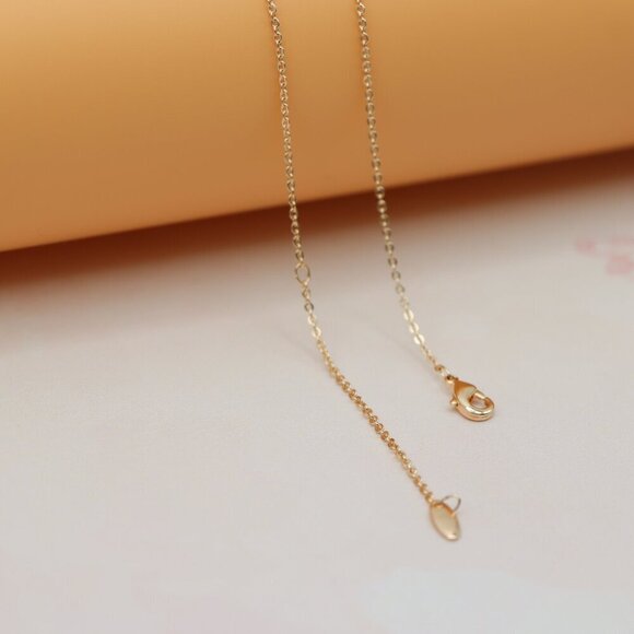 "Minimalist Rose Gold Plated Necklace with Crystal Drop, XPNL0148 - Picture 13 of 13